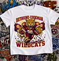 Bethune-Cookman Wildcats Football Shirt - Wildcat mascot in BCU football gear
