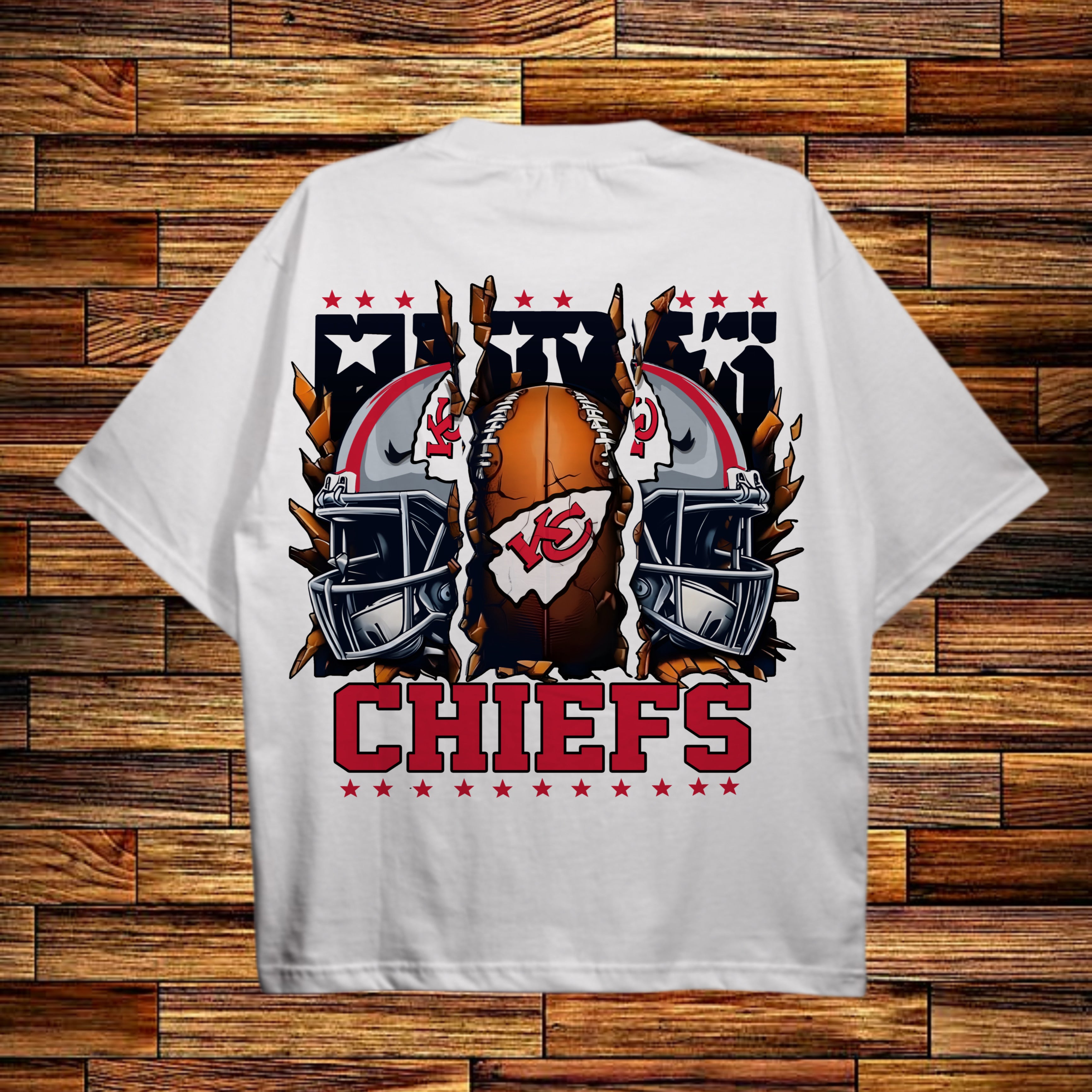 NFL Kansas City Chiefs Scrap Helmet Tee