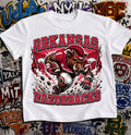 Arkansas Razorbacks Football Shirt - Razorback mascot in SEC gear