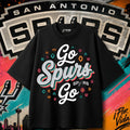 Go Spurs Go – Fiesta Script Aztec Symbols Tee