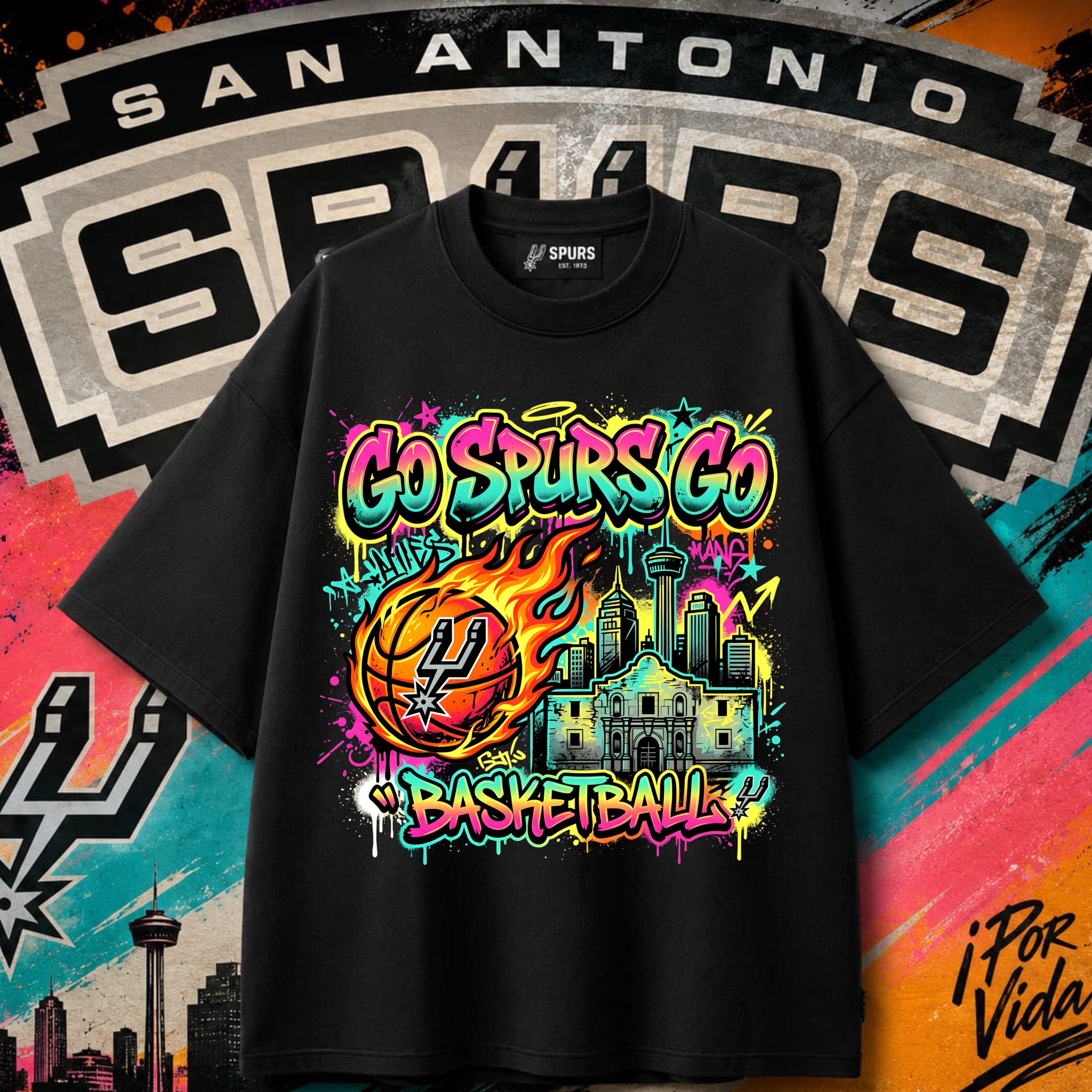 Spurs – Wembanyama Gold Star Power Tee