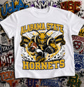 Alabama State Hornets Football Shirt - Hornet mascot in ASU football gear