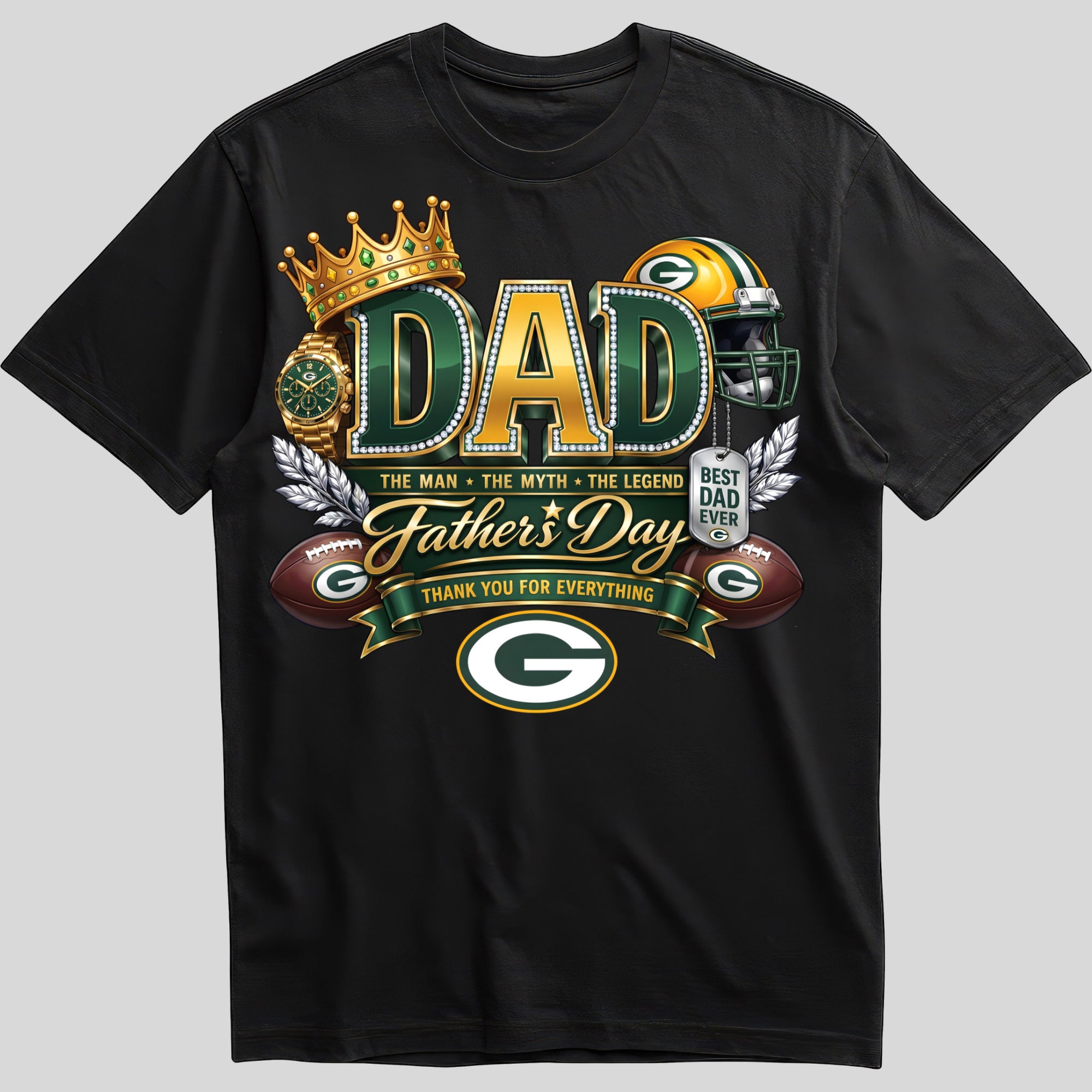fdnfl115 Dad The Man The Myth The Legend Father's Day T-Shirt