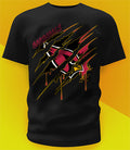 Arizona Cardinals Ripped Claw Design Tee on black shirt