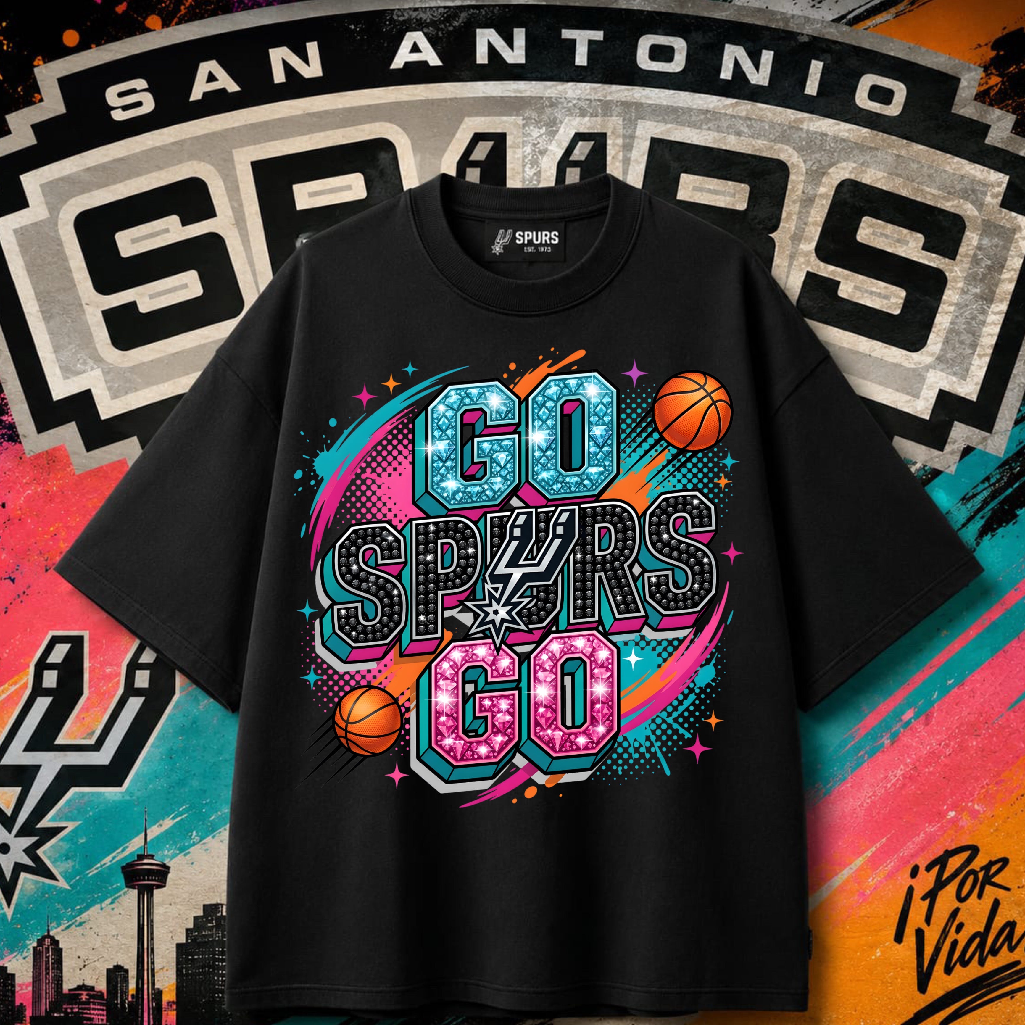 Go Spurs Go – Coyote Mascot Est. 1973 Tee