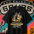 Go Spurs Go – Chrome Fire Letters Tee
