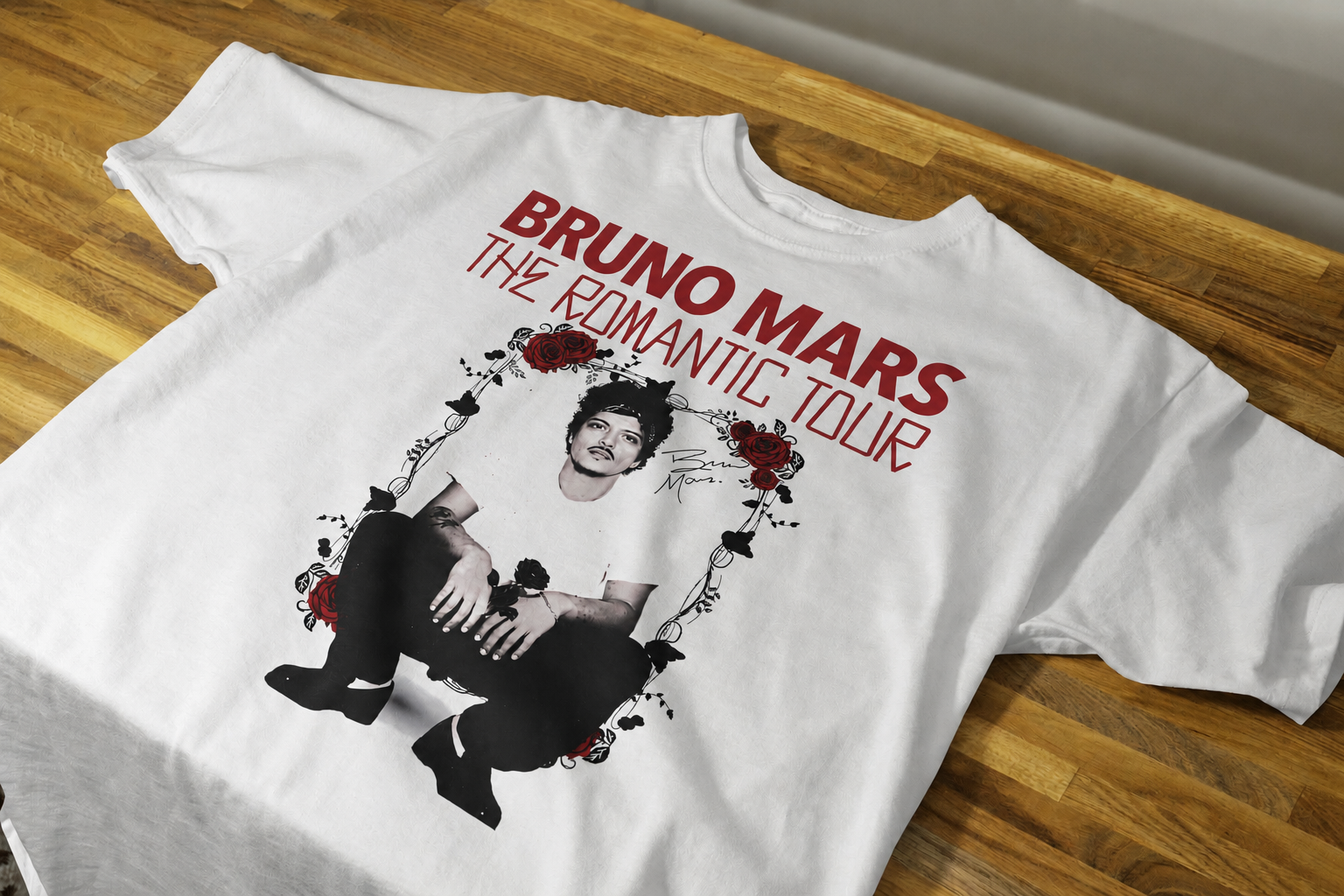 Bruno Mars The Romantic Tour – Graphic Tee 111 (White)