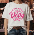 Dolly Parton What Would Dolly Do T-Shirt - hot pink graphic tee