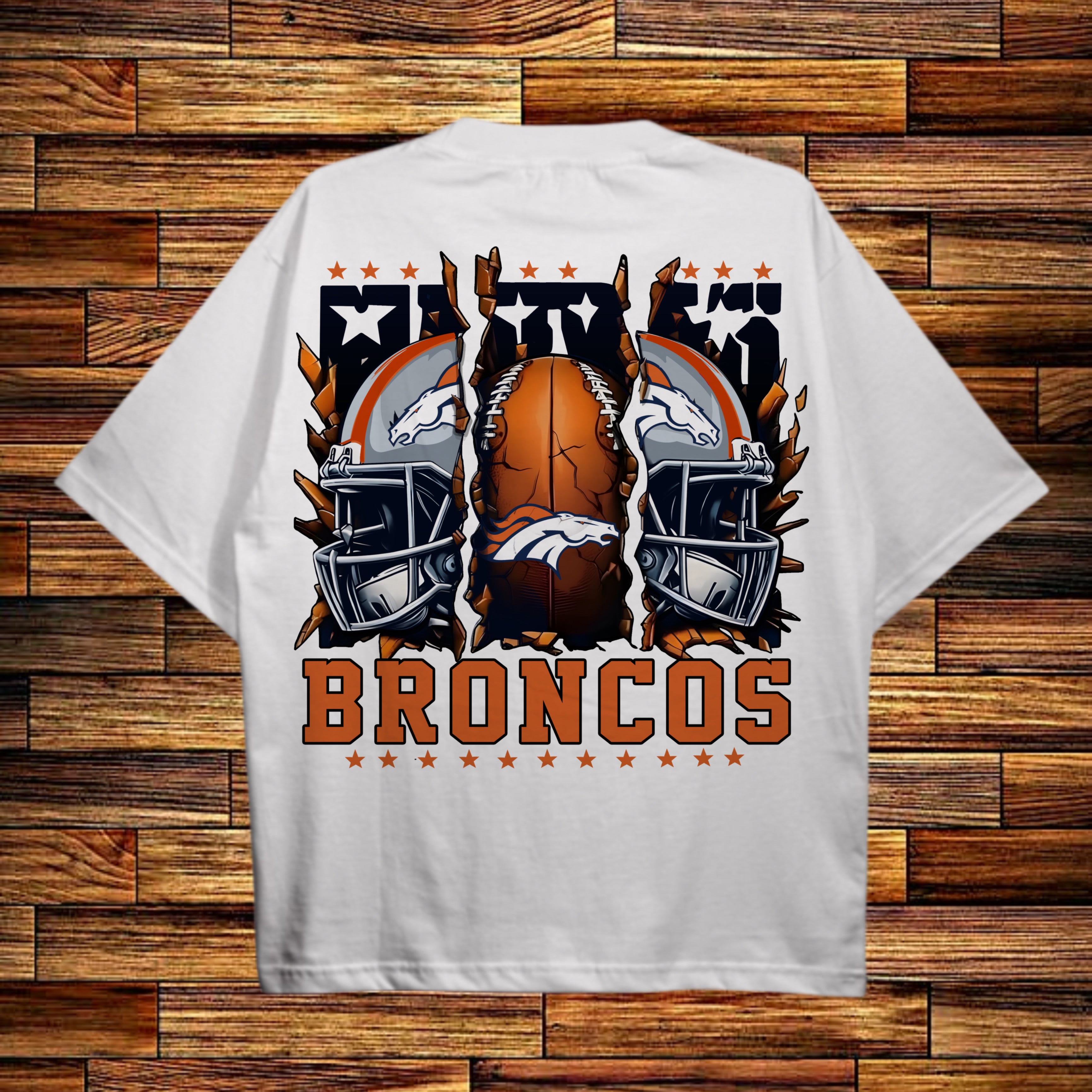 NFL Denver Broncos Scrap Helmet Tee
