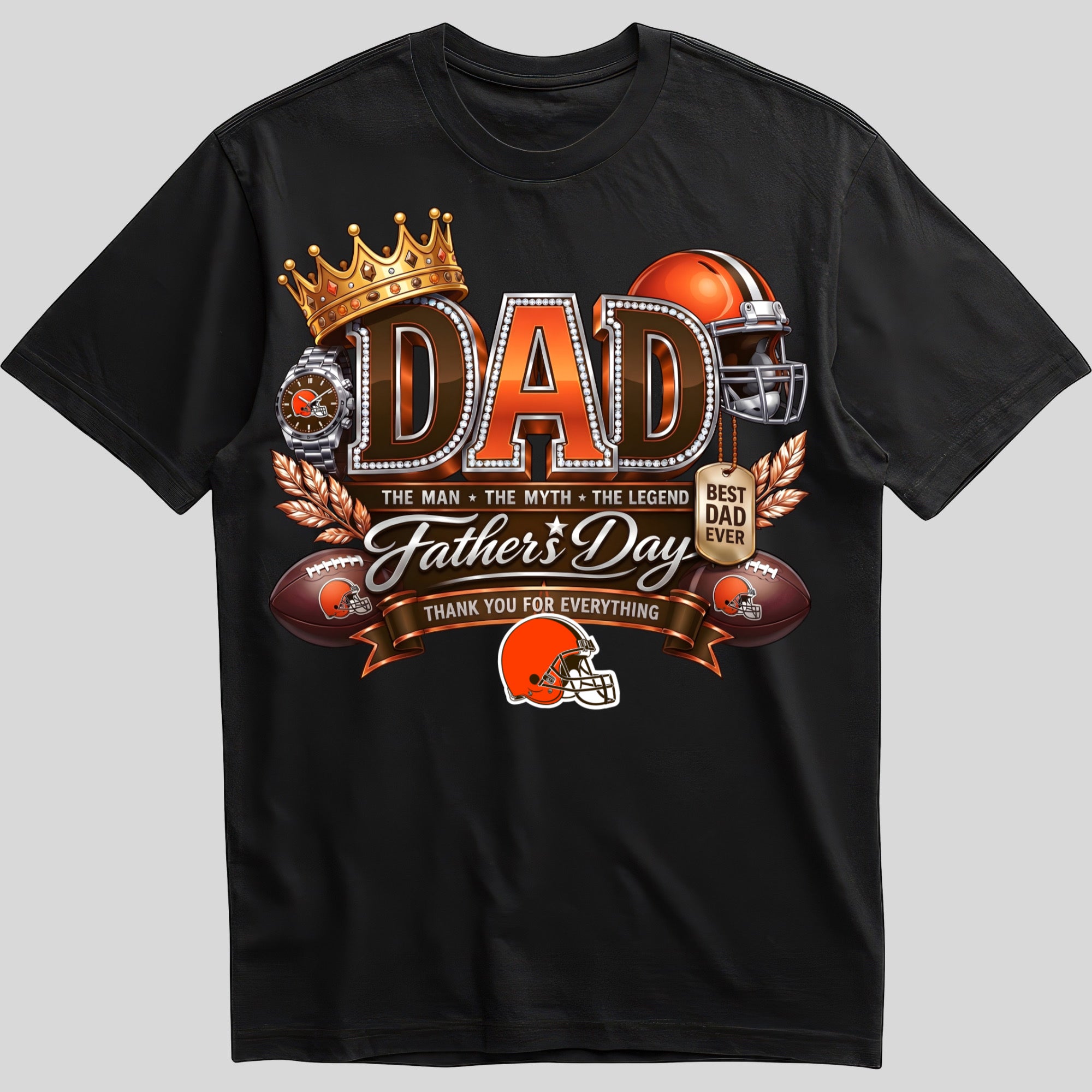 fdnfl107 NFL Dad The Man The Myth The Legend Father's Day T-Shirt