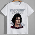 Tim Curry 1946-2026 Frank-N-Furter portrait tribute graphic tee