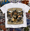 Purdue Boilermakers Football Shirt - Purdue Pete mascot in Boilermakers football gear