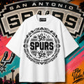 Go Spurs Go – Neon Graffiti Basketball Tee