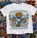 Southern University Jaguars Football Shirt - Jaguar mascot in SU football gear