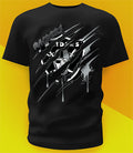 Las Vegas Raiders Ripped Claw Design Tee on black shirt