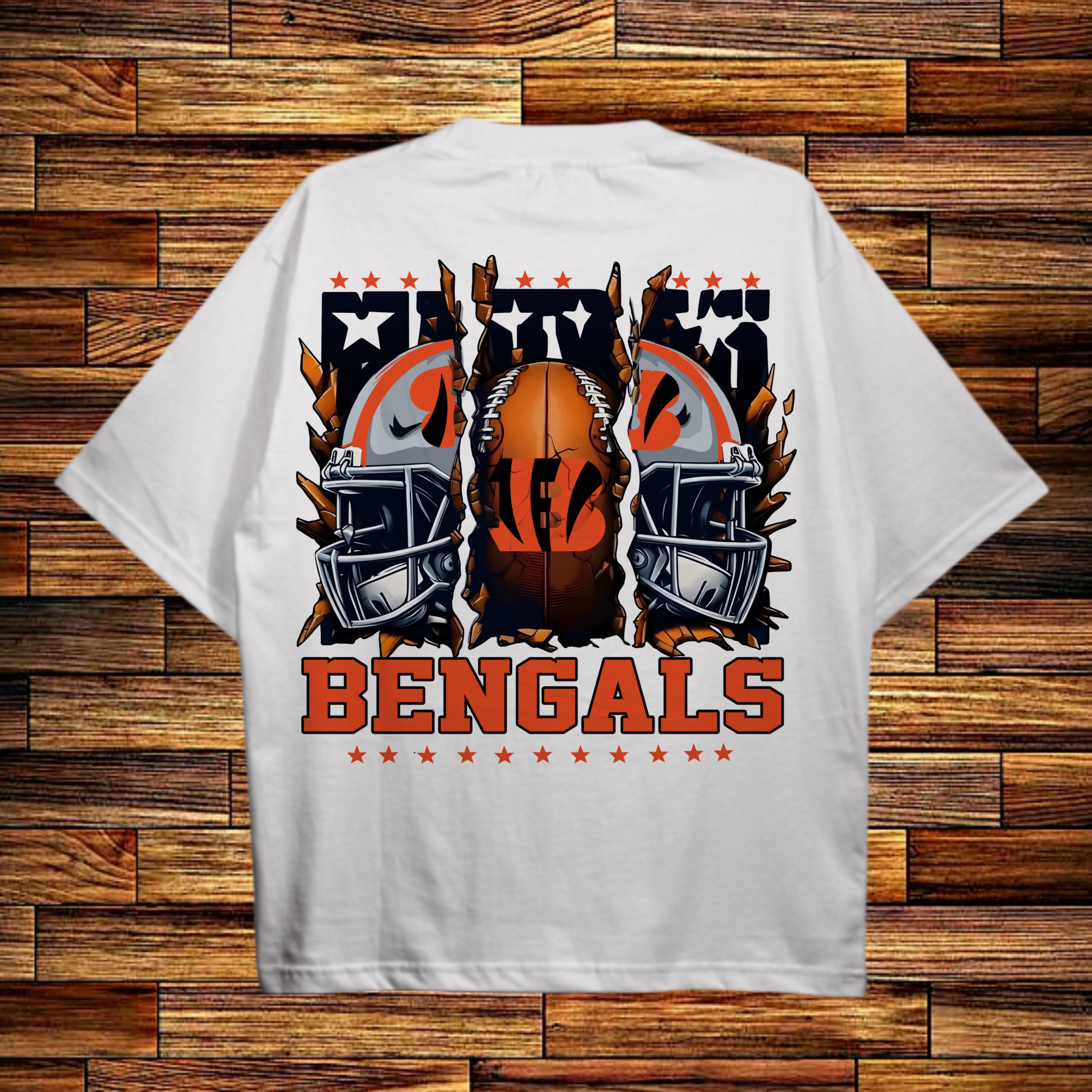 NFL Cincinnati Bengals Scrap Helmet Tee