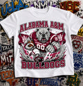 Alabama A&M Bulldogs Football Shirt - Bulldog mascot in Alabama A&M football gear