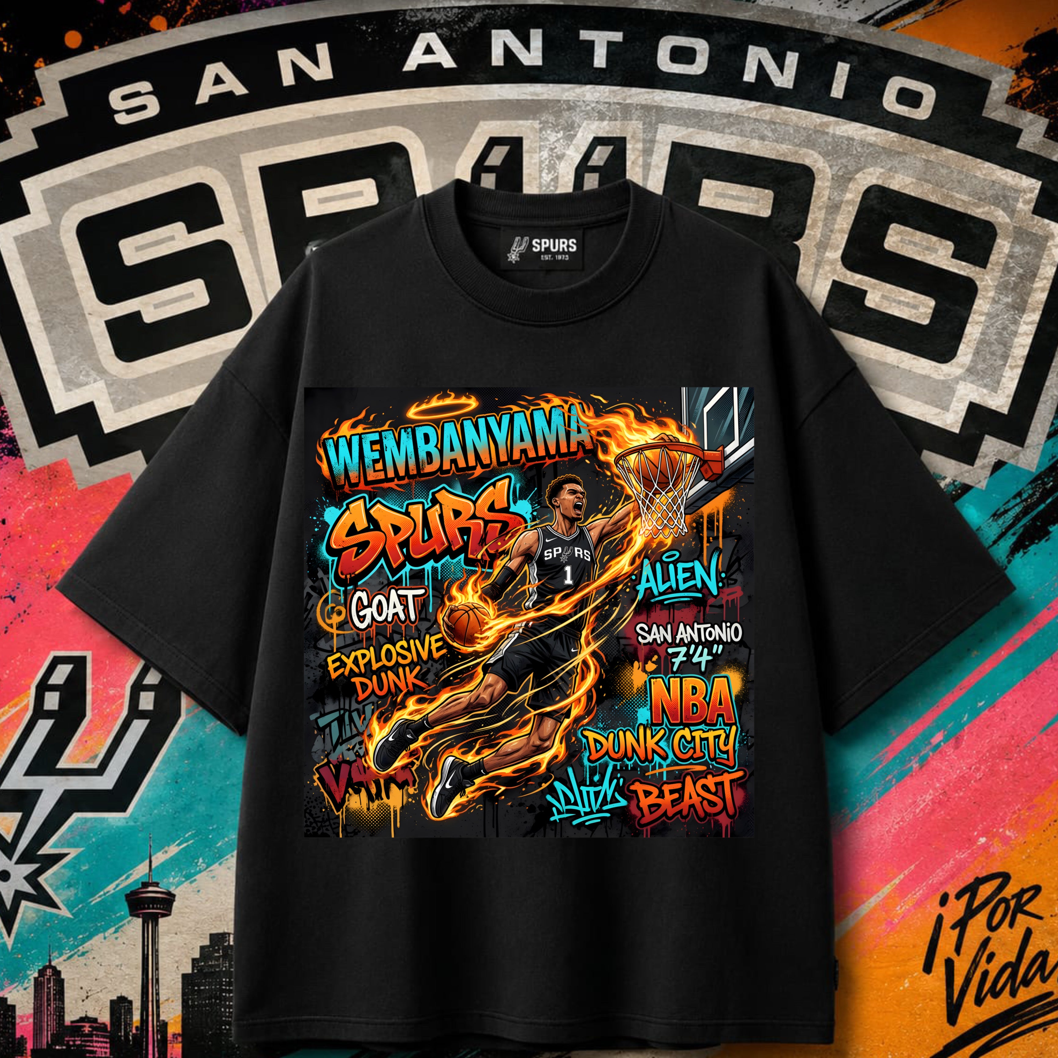 Alamo City Basketball Est. 1974 Tee