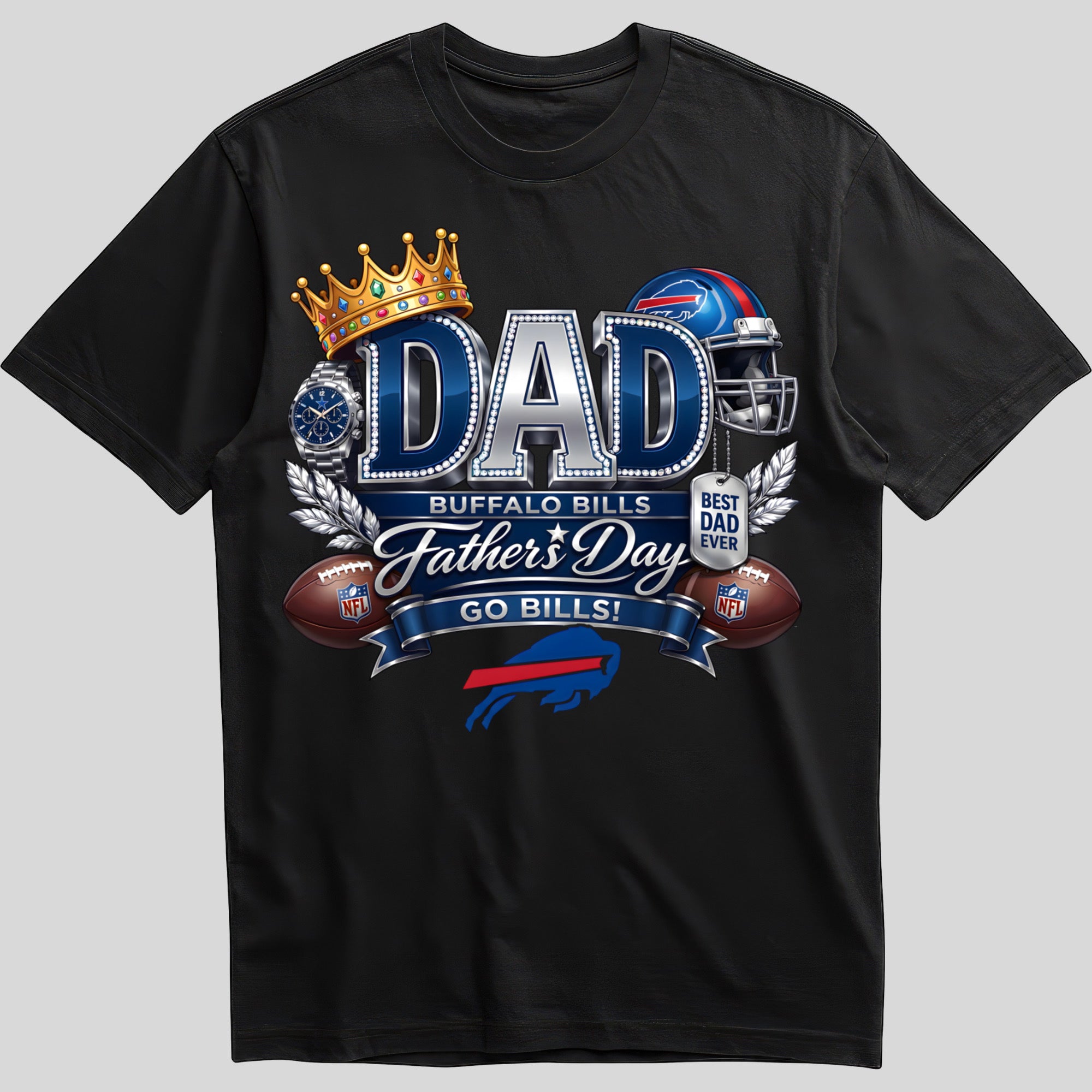 fdnfl123  Dad The Man The Myth The Legend Father's Day T-Shirt