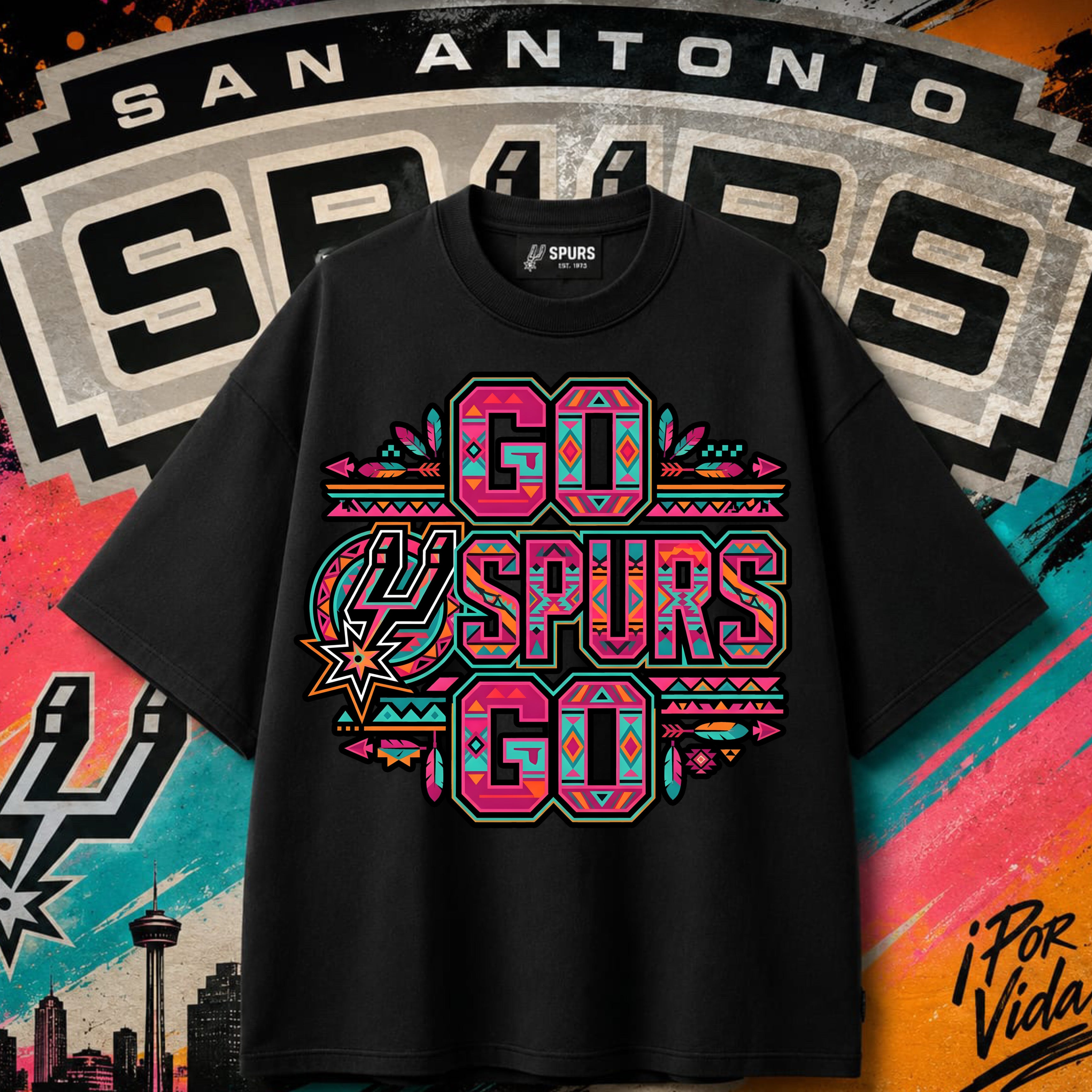 Spurs – Wembanyama Explosive Energy Tee