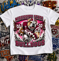 Mississippi State Bulldogs Football Shirt - Bully the Bulldog mascot in Mississippi State football gear