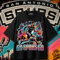 Go Spurs Go – Splatter Art Tee