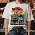 Dolly Parton Retro Sunset Truck T-Shirt - vintage style graphic tee
