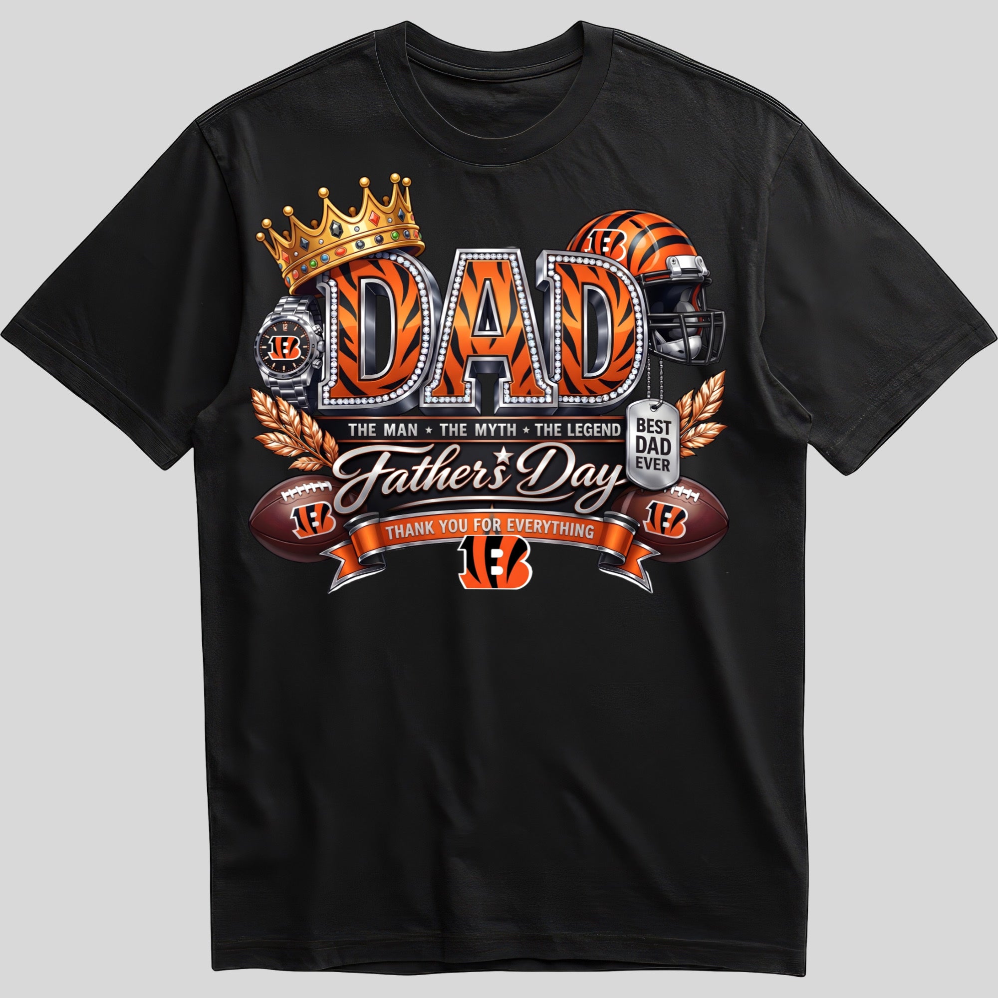 fdnfl128 NFL Dad The Man The Myth The Legend Father's Day T-Shirt