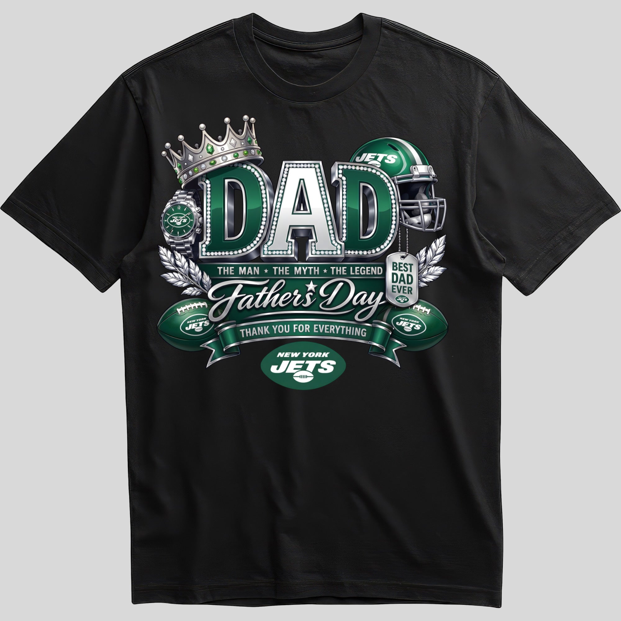 fdnfl130 NFL Dad The Man The Myth The Legend Father's Day T-Shirt