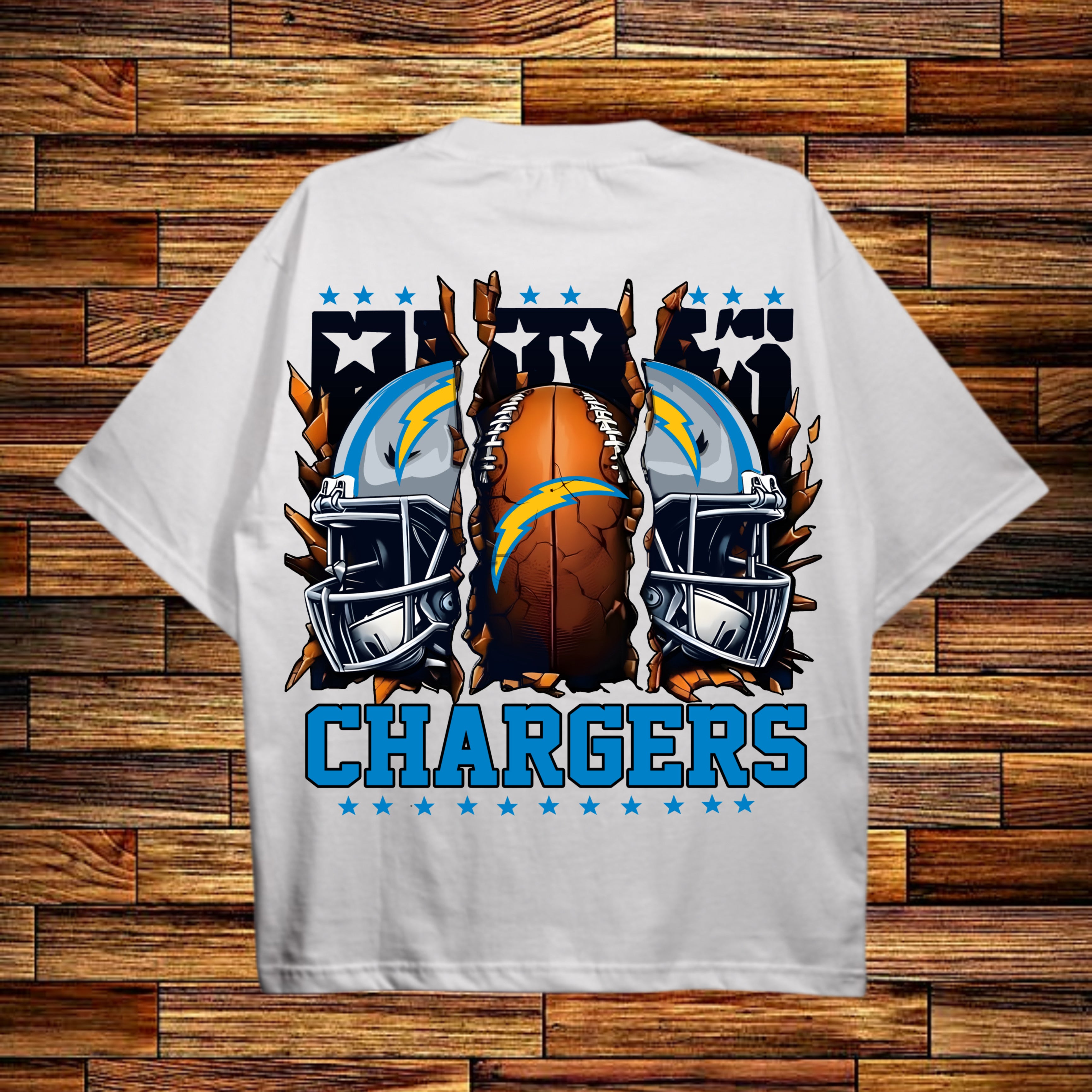 NFL Los Angeles Chargers Scrap Helmet Tee