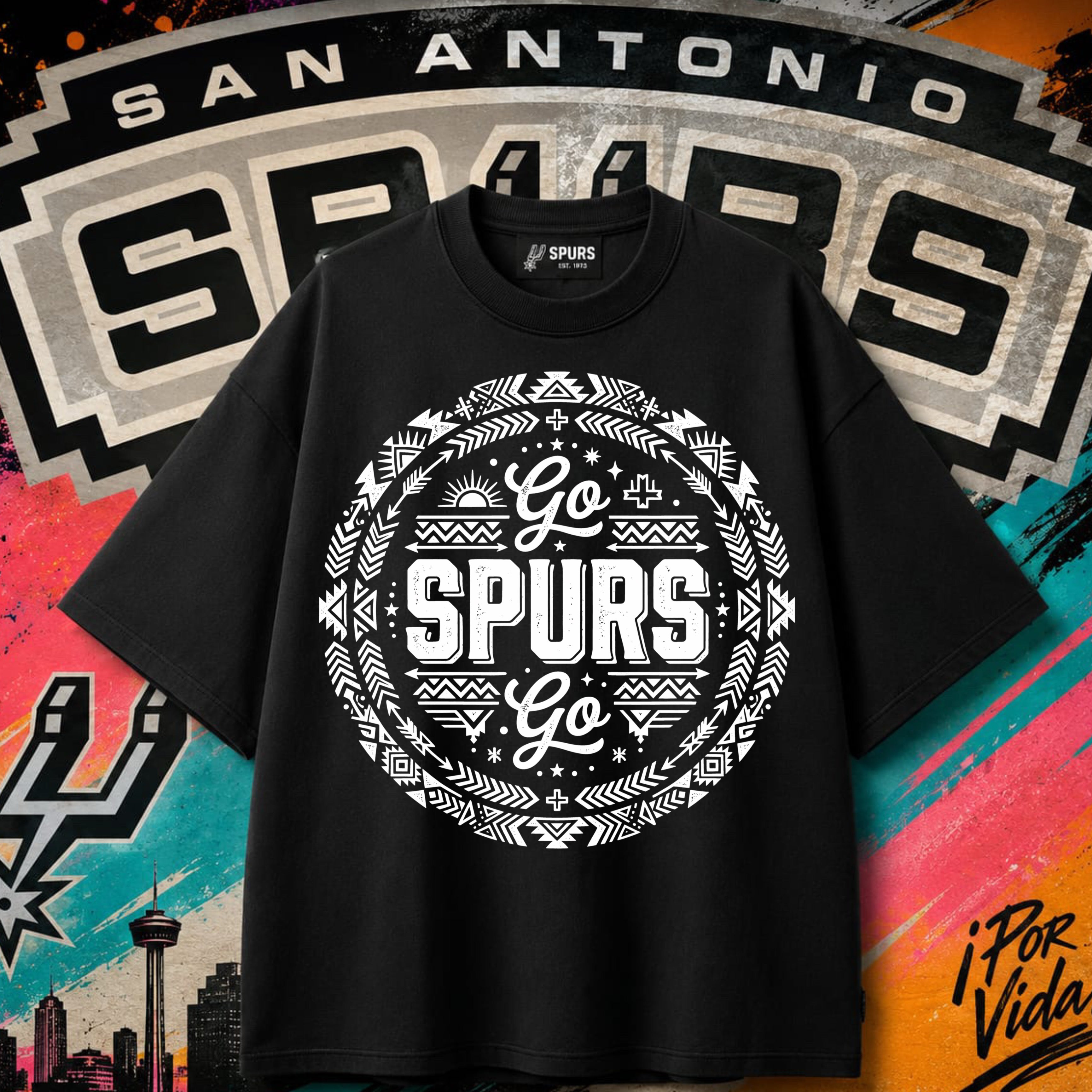 Go Spurs Go – Girl Fan Tee