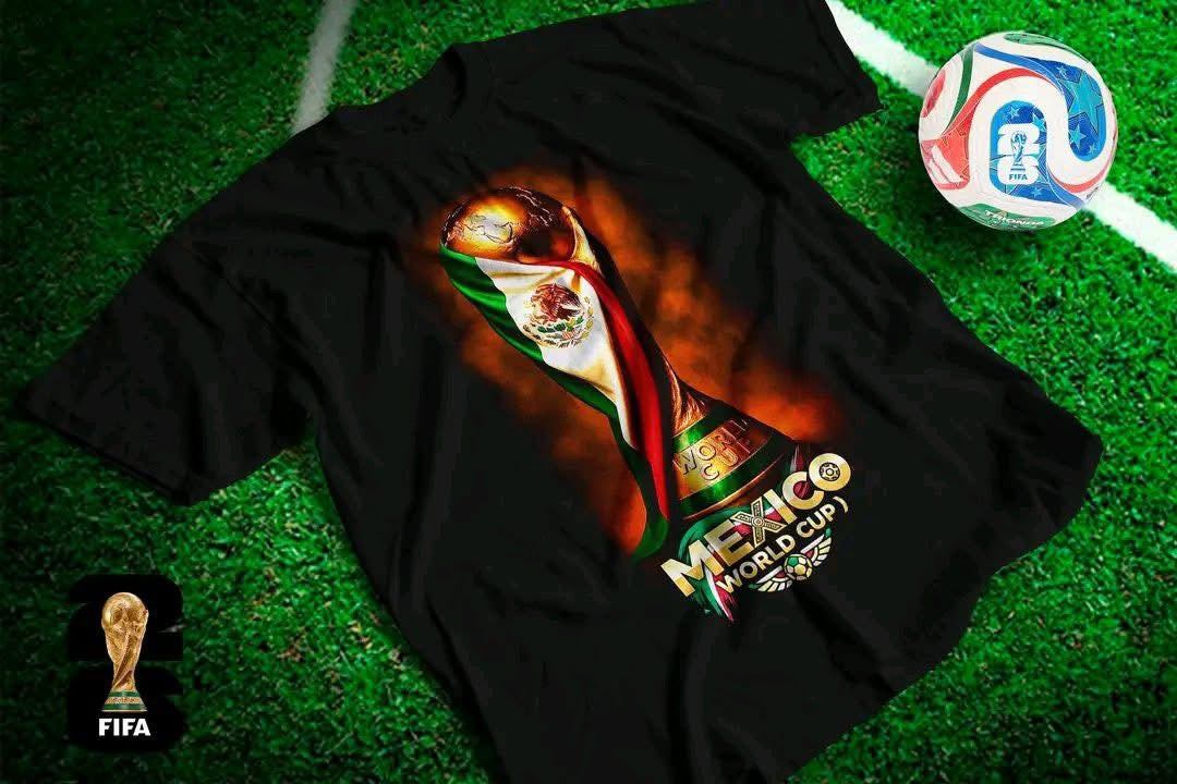 Mexico World Cup Trophy Flag