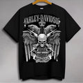 Harley-Davidson Skull Crown Dual Eagles Swords T-Shirt