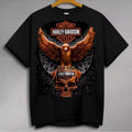 Harley-Davidson Orange Eagle Skull Badge T-Shirt