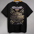Harley-Davidson Chrome Eagle Gold Stars Shield T-Shirt