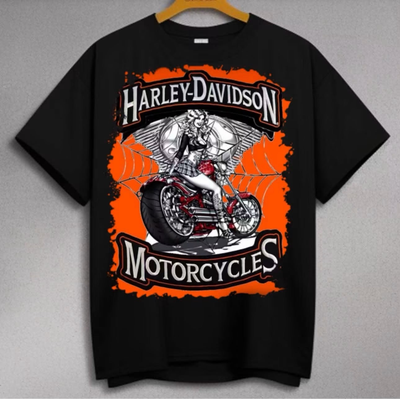 Harley-Davidson Pin-Up Girl Spider Web T-Shirt