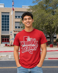 WB Ray Texans Lone Star State Tee – red shirt with Texas state outline and chrome star graphic