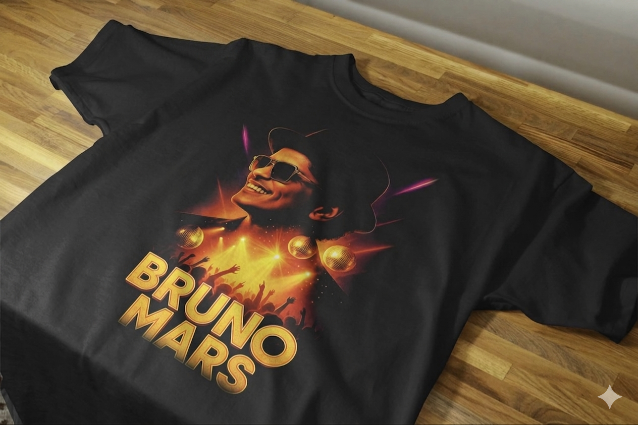 Bruno Mars The Romantic Tour – graphic tee 121 (black)