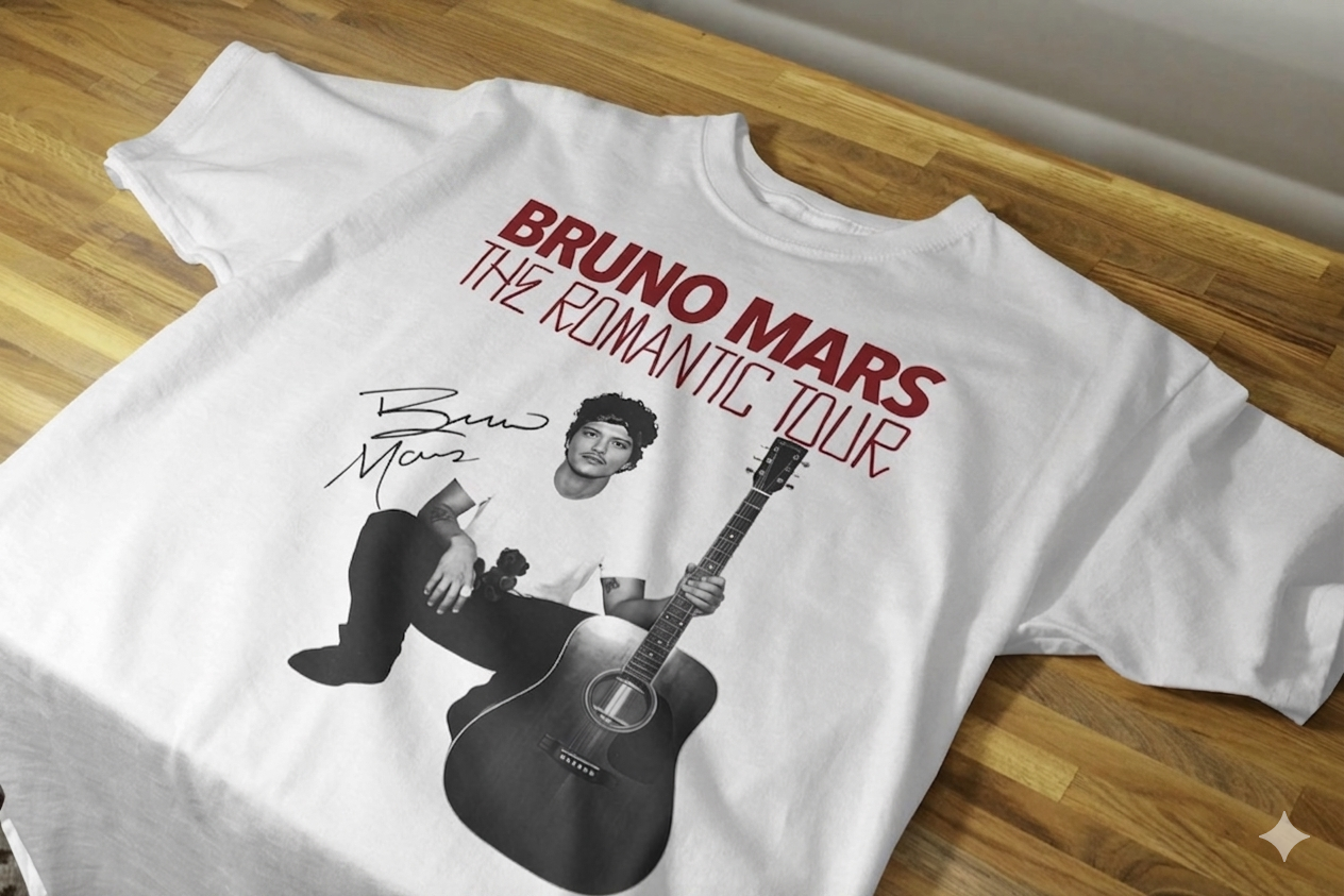 Bruno Mars The Romantic Tour – tour dates vol. 110 (White)