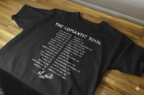 Bruno Mars The Romantic Tour – tour dates vol. 115 (black)