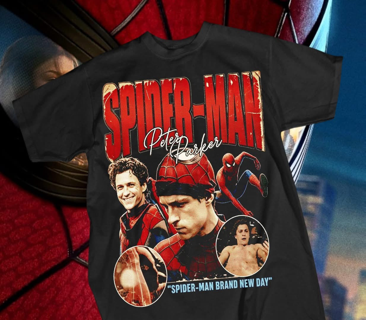 Spider-Man Brand New Day Shirt #3 - Peter Parker Vintage Bootleg Tee