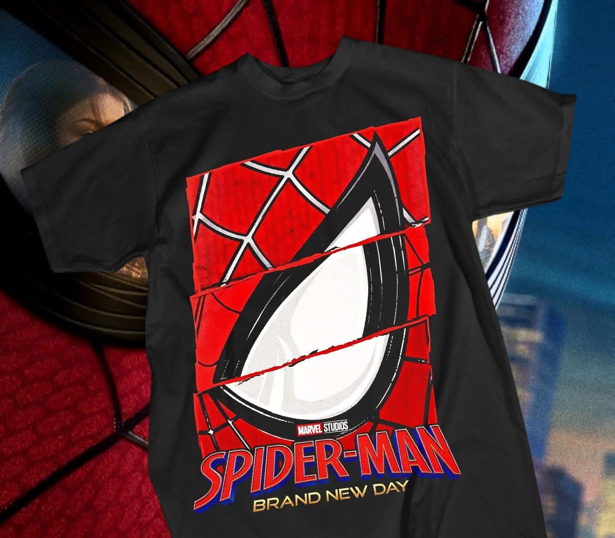 Spider-Man Brand New Day Shirt #6 - Cracked Eye Lens Tee