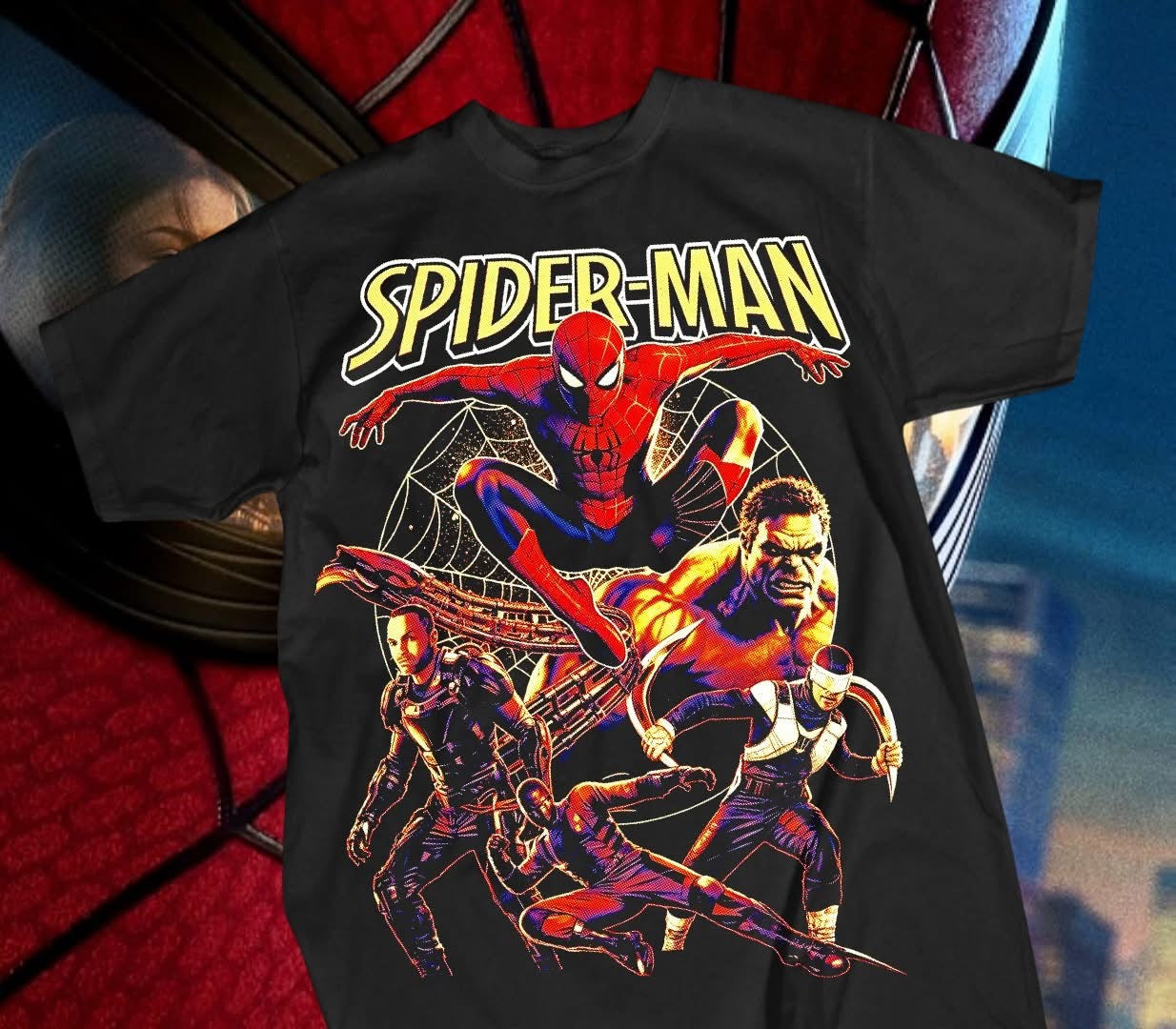 Spider-Man Brand New Day Shirt #19 - Spider-Man Web Circle Villain Tee