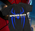 Spider-Man Brand New Day Shirt #21 - Blue Spider Logo Script Tee