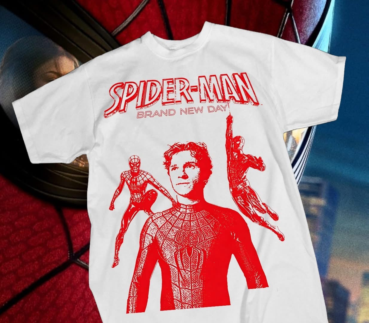 Spider-Man Brand New Day Shirt #23 - Tom Holland Red Mono Tee