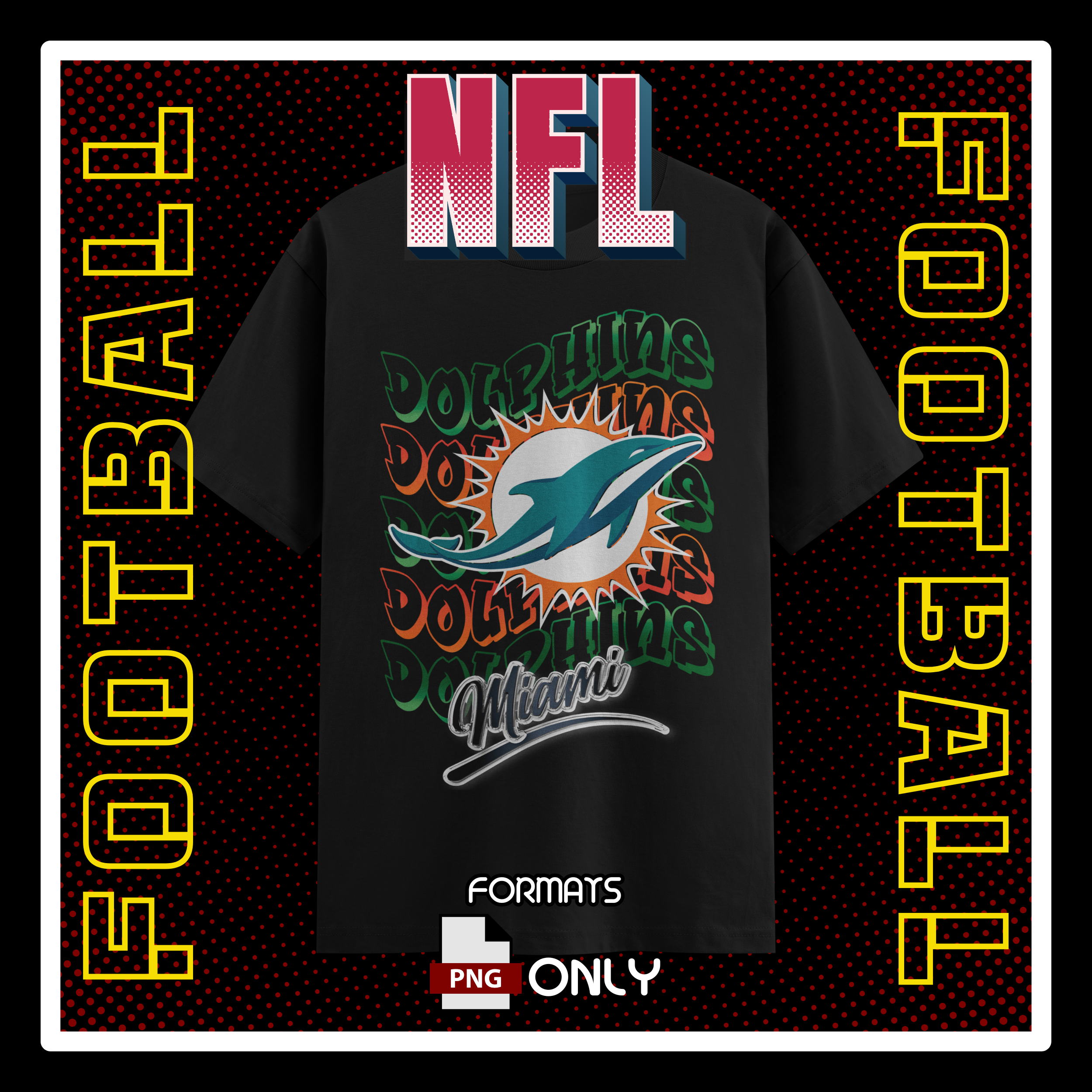NFL Miami Dolphins Football Shirt #1