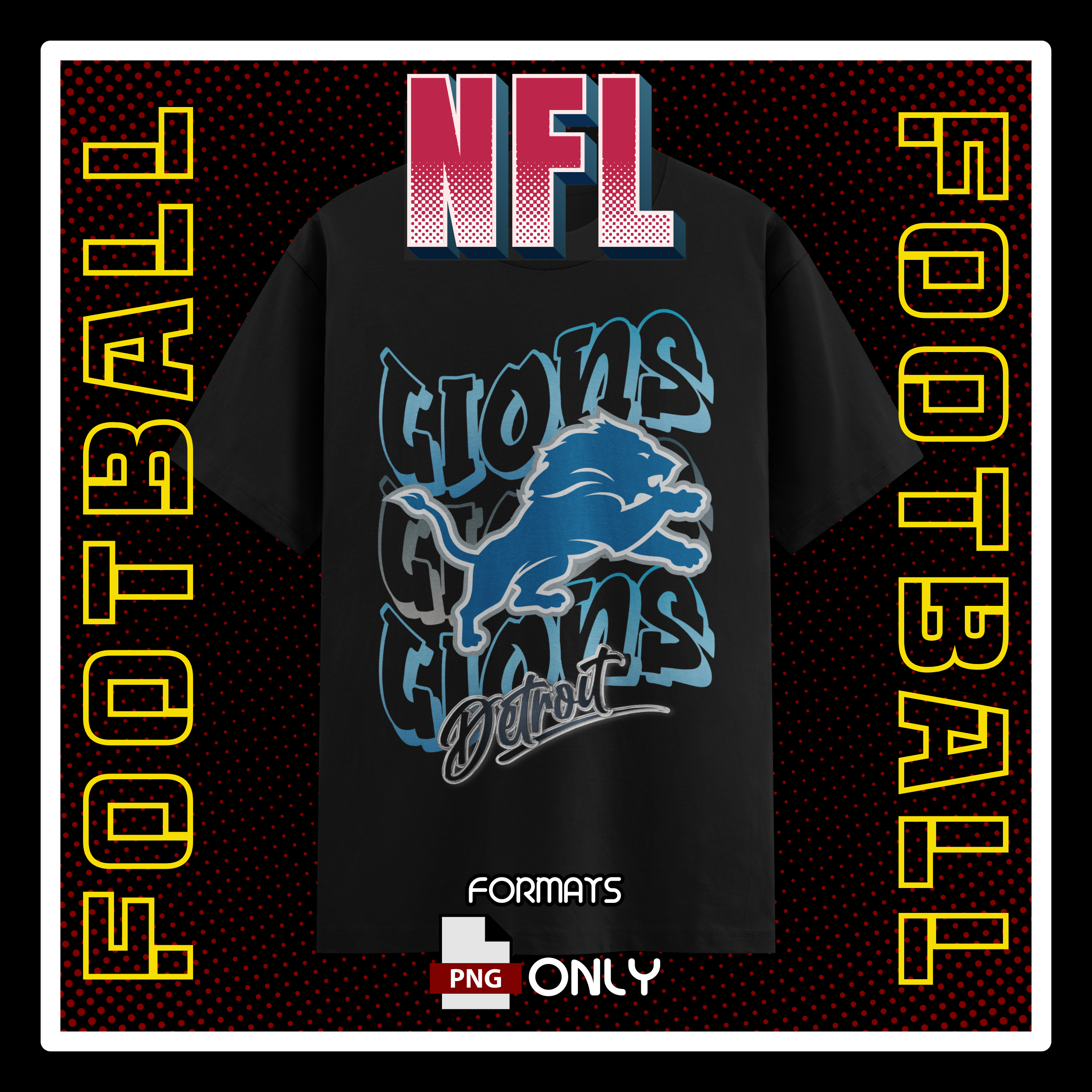 NFL Detroit Lions Football Shirt #8
