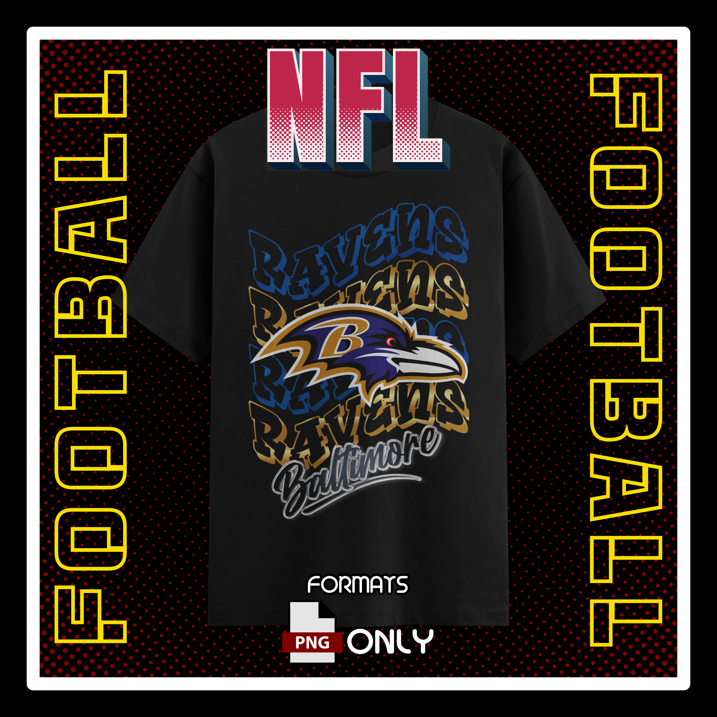 NFL Baltimore Ravens Football Shirt #21