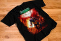 Avengers Doomsday Cyclops rage fire graphic tee on black shirt