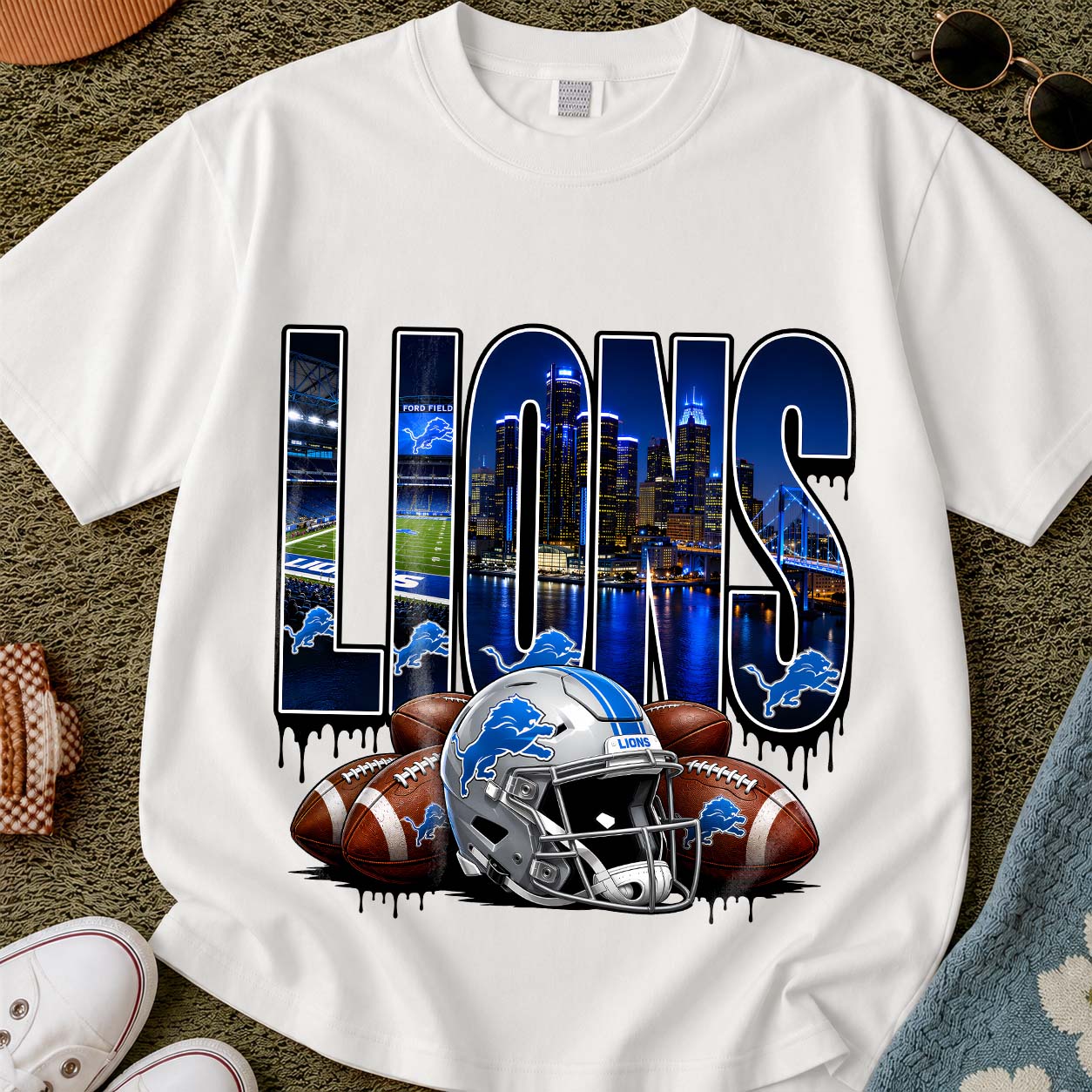 Detroit Lions Urban Graffiti Tee
